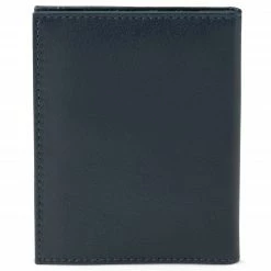 Lucleon Porte-cartes en cuir noir et bleu anti-RFID Loren -Portefeuilles Soldes lorenblk3 scaled