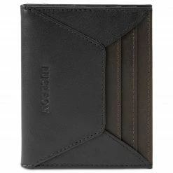 Lucleon Porte-cartes en cuir noir et brun foncé anti-RFID Lorern -Portefeuilles Soldes lorenblk db2 scaled