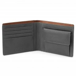 Lucleon Portefeuille en cuir gris anti-RFID Lukas -Portefeuilles Soldes lukgrey4 scaled