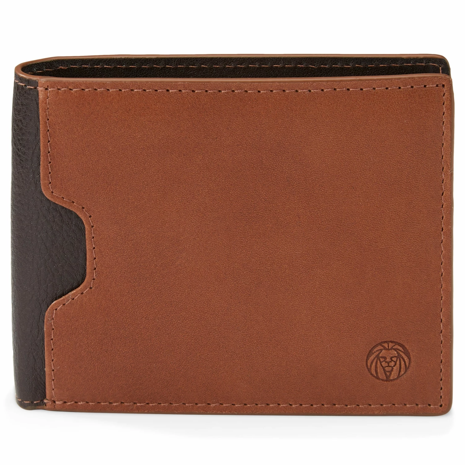 Lucleon Portefeuille en cuir brun anti-RFID Lukas 2 Lucleon Portefeuille en cuir brun anti-RFID Lukas – Image 2