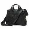Delton Bags Sac pour ordinateur en cuir noir Mark