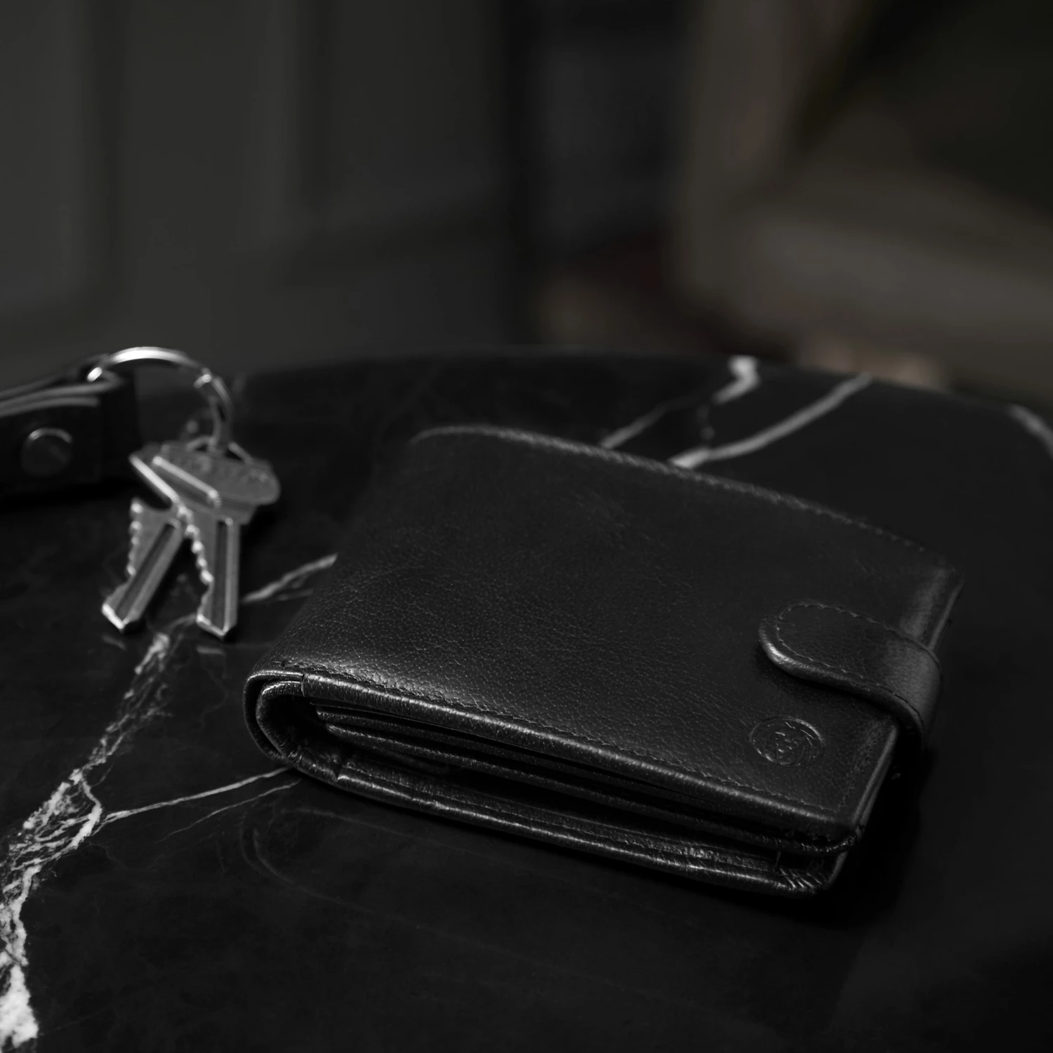 Lucleon Portefeuille en cuir noir ergonomique California 3 Lucleon Portefeuille en cuir noir ergonomique California – Image 3