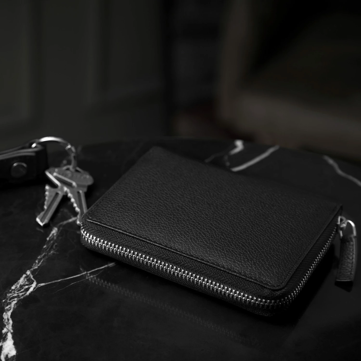 Lucleon Portefeuille en cuir noir anti-RFID Sky 3 Lucleon Portefeuille en cuir noir anti-RFID Sky – Image 3