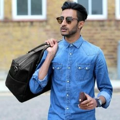 Lucleon Sac "Duffel Bag" noir California -Portefeuilles Soldes sort california rejsetaske 1 scaled