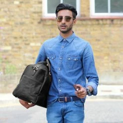 Lucleon Sac "Duffel Bag" noir California -Portefeuilles Soldes sort california rejsetaske 2 scaled